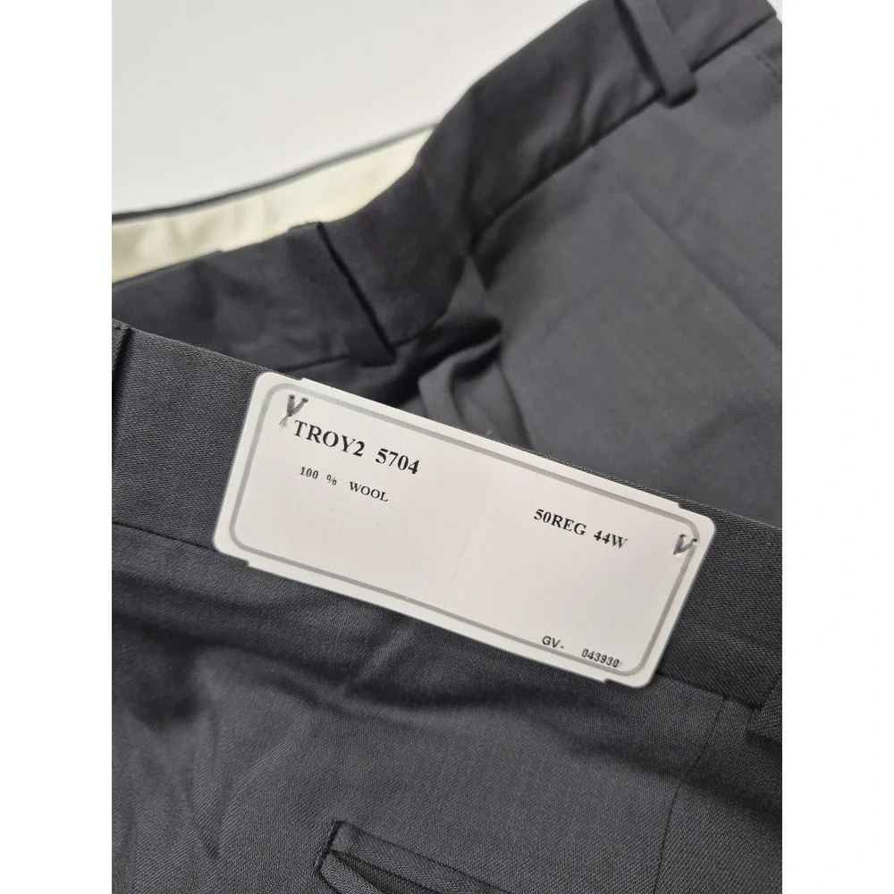 VTG Suit Mens 48 Gray Super 120s Wool 2 Piece 42x36 Business Wedding Canada NWT